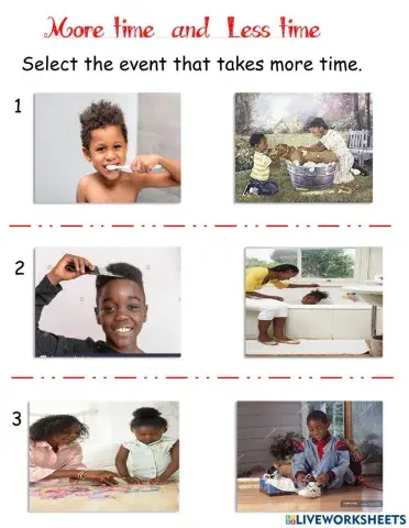 More time and less time