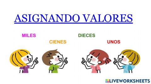 Asignando valores