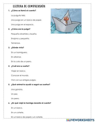 Lectura de comprensión