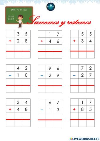 Sumemos y restemos