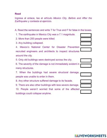 Mexico City, Before and After the Earthquake