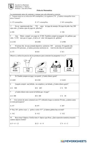 Adición con reserva