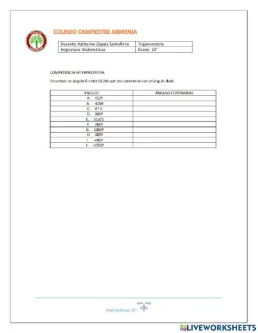 Ángulos coterminales