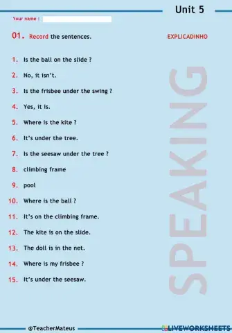 FF 1 - Unit 05 - Test 2