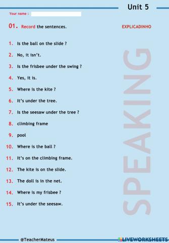 FF 1 - Unit 05 - Test 2