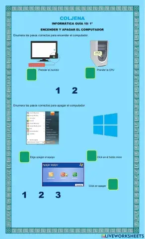 Encender y apagar el equipo