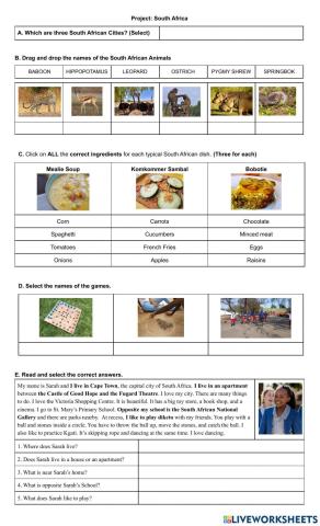 Project: South Africa