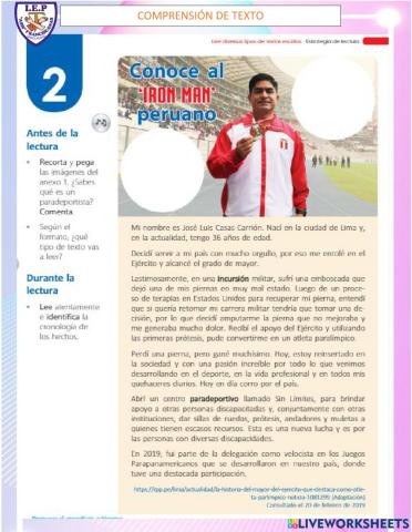 Comprensión de texto