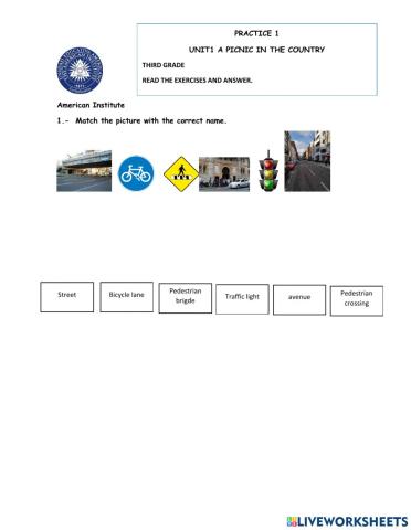 Practice 1 A picnic in the country