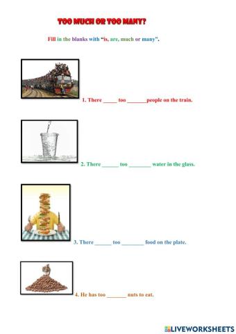 Too much and too many