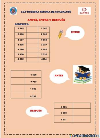 Antes entre y después