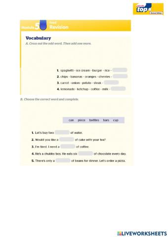 Get To The Top 1 Module 5 Book revision