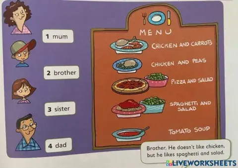 NEA 2 Unit 6 at the restaurant