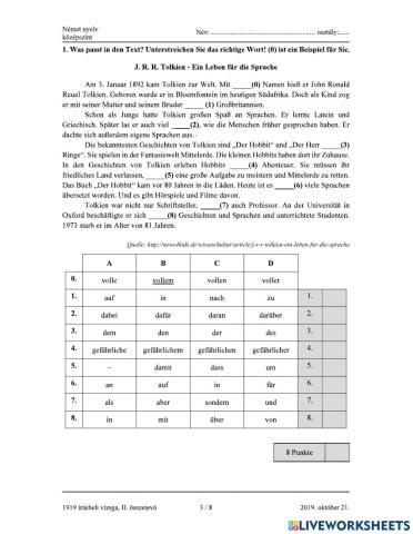 Német középszintű érettségi