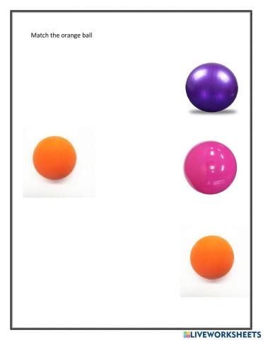 Match the orange ball