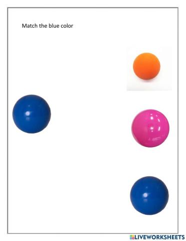 Match the blue ball