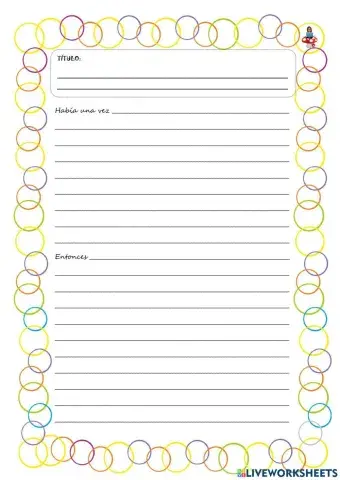 Crear cuentos - plantilla