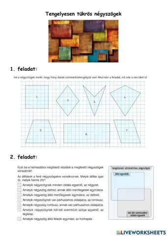 Tengelyesen tükrös négyszögek