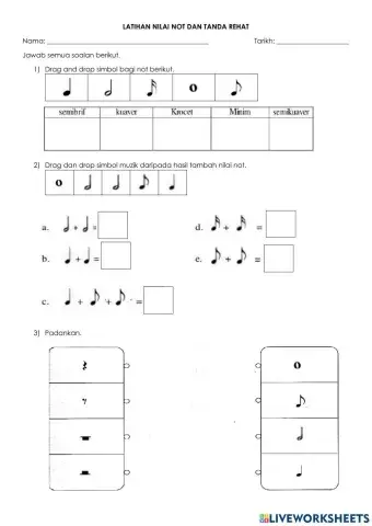 Nilai Not dan Tanda Rehat
