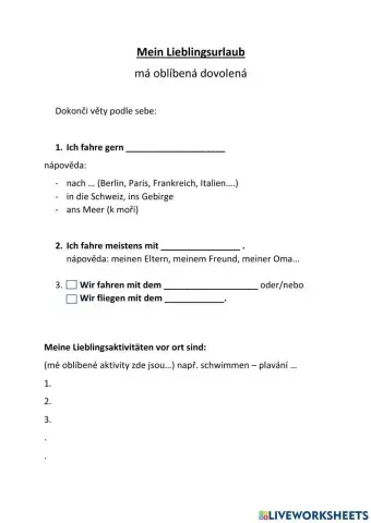 Mein Lieblingsurlaub