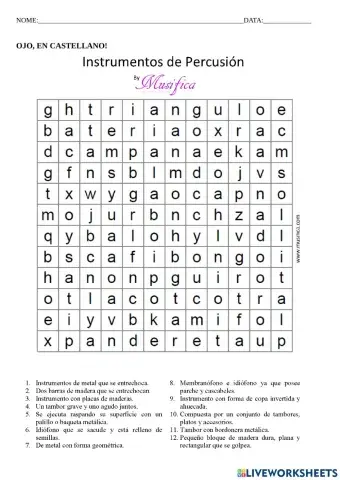 INSTRUMENTOS Y FIGURAS MUSICALES