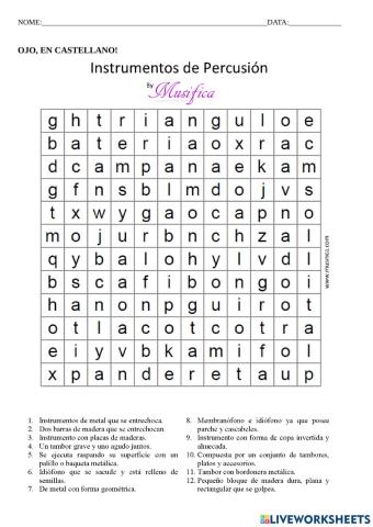 INSTRUMENTOS Y FIGURAS MUSICALES