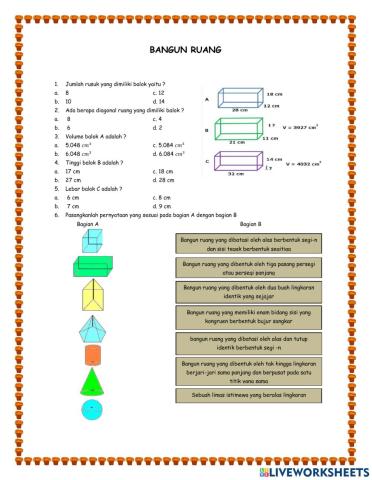Lks interaktif bangun ruang
