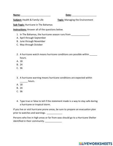 Managing the Environment