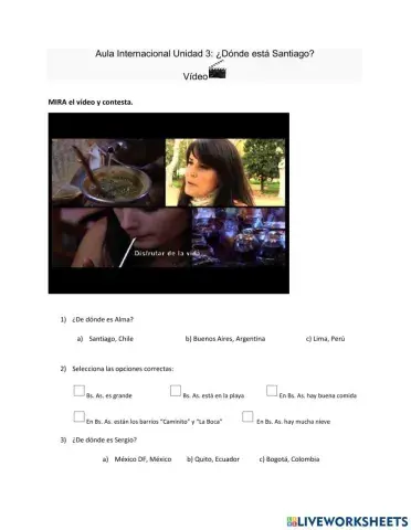 Unidad 3 Aula Internaciona 1