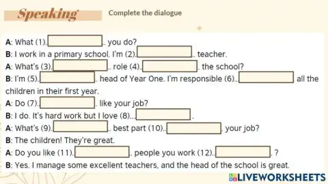 Talking about your job