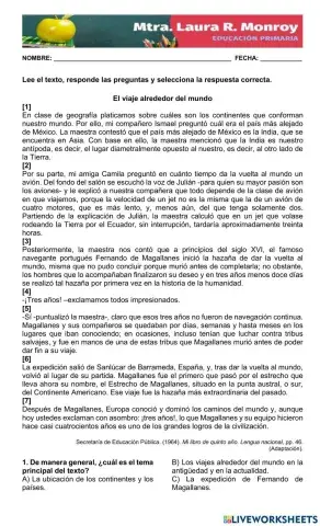 El viaje al rededor del mundo