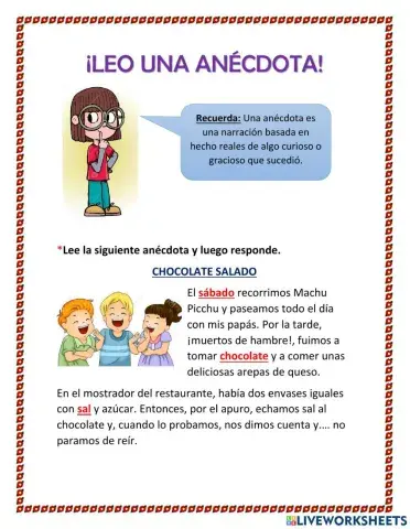 Repaso (anécdota y la sílaba)