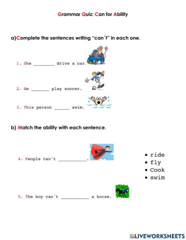 GRAMMAR QUIZ (regular verbs)