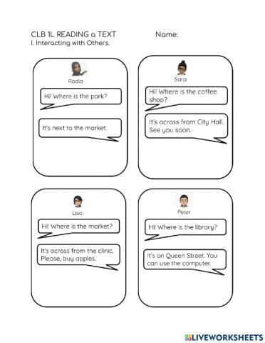 CLB 1 Reading  a TEXT 2