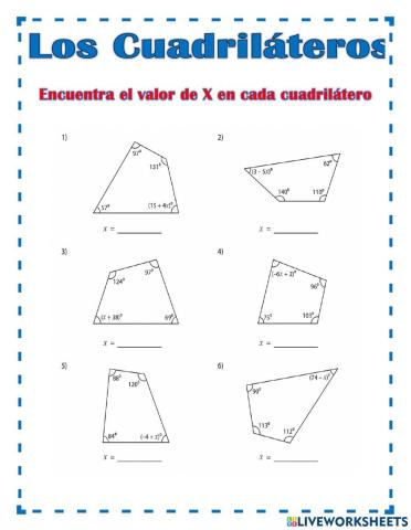Los Cuadriláteros y sus ángulos