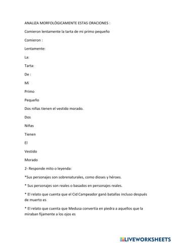 Análisis morfológico