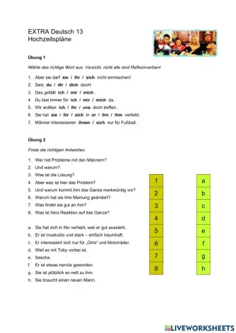 EXRTA Deutsch 13 Hochzeitspläne