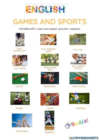 I wonder 2 - u5 sports and games