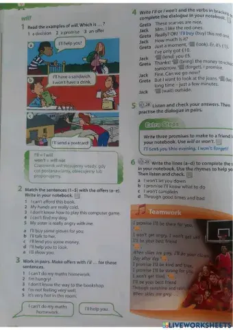 Steps plus klasa 6 unit 6 Shopping