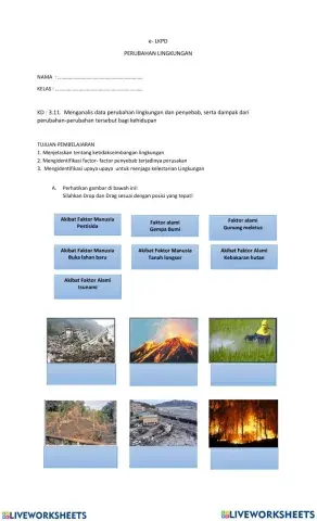 Perubahan dan pelestarian lingkungan