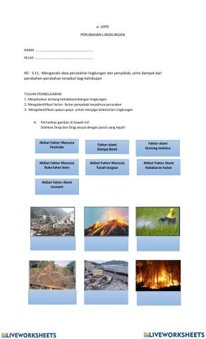 Perubahan dan pelestarian lingkungan