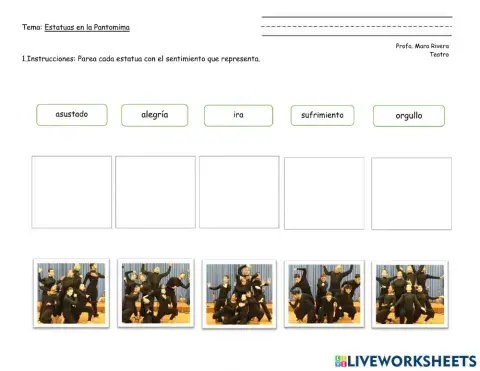 Estatuas en la Pantomima