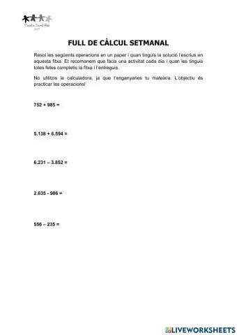 Full de càlcul 25-PI