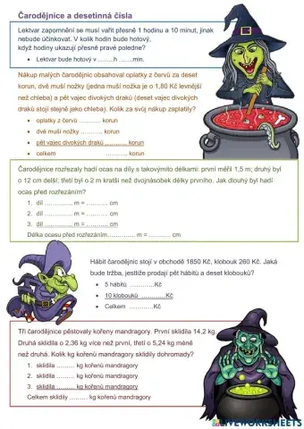 Čarodějnice a desetinná čísla