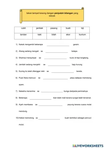 Kuiz Penjodoh Bilangan