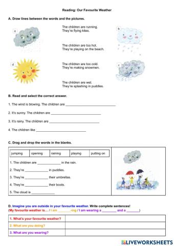 Reading: Our Favourite Weather