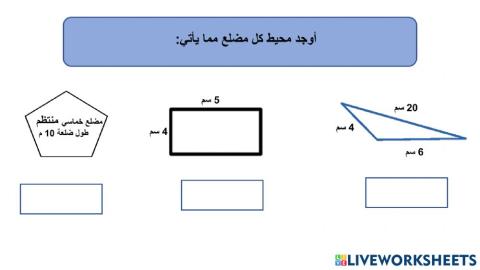 محيط المضلع