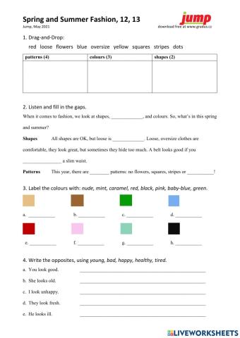 Spring and Summer Fashion