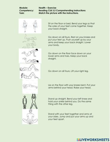 Reading CLB 3.2 CI - Understand Exercise Directions (2)
