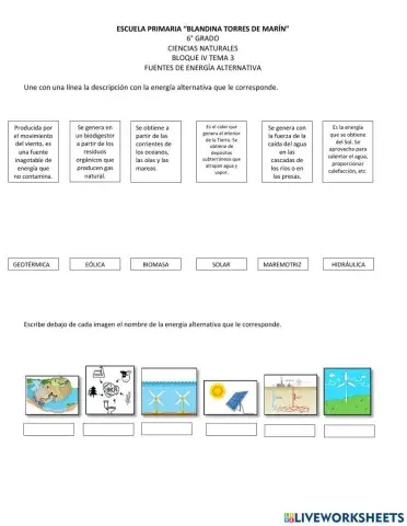 Fuentes de energía alternativa